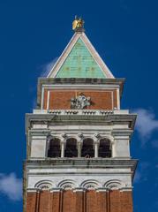 Top view of Campanile di San Marco in Venice