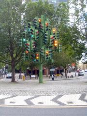 Traffic Light Tree at Westferry Road