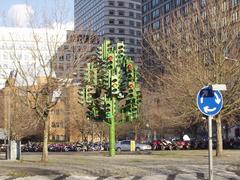 Traffic Light Tree sculpture in London