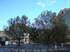 The Traffic Light Tree at Canary Wharf in London