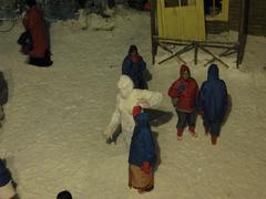 Abominable snowman statue at Snow World in Hyderabad