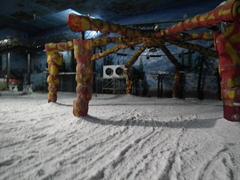 interior of Snow World theme park in Hyderabad