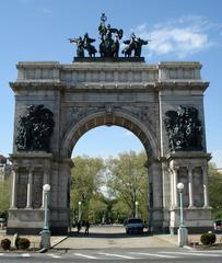 The Soldiers' and Sailors' Memorial Arch at Grand Army Plaza in Brooklyn, New York City