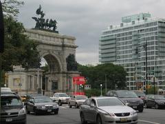 traffic on Grand Army Plaza in Brooklyn