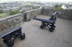 cannons on the ramparts of Stirling Castle