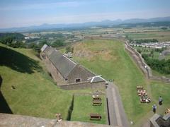 Stirling Castle outbuildings used as workshops and picnic area