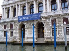 Ca' Pesaro Palace facade in Venice