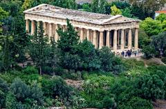 Ancient Athens marketplace