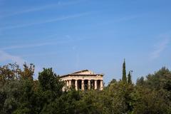 Temple of Hephaestus in Athens viewed from the east