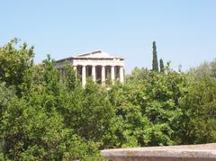 Ephesto temple landscape view