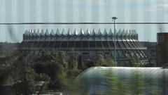 Façade of the Cultural Heritage Institute headquarters in Madrid, Spain