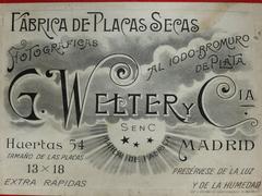 Box of photographic plates by G. Welter y Compañía from 1912