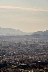 View of Kerameikos Cemetery from Mt Lycabettus