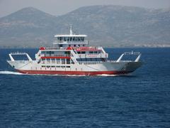 TSOKOS LINE cruise ship on a sunny day