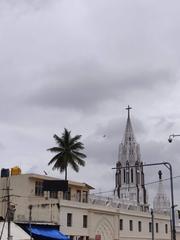 St. Mary's Basilica as seen from the BMTC bus stand