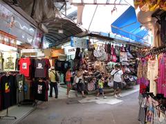 Stanley Market bustling with shoppers and vendors