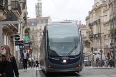 Tram at Musée d'Aquitaine in Bordeaux