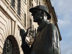 Sherlock Holmes statue in Marylebone Road, London