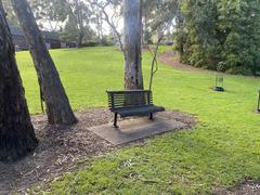 bench at Michael Perry Botanic Reserve