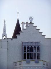 Roof-scape with crow-step gable, Strawberry Hill