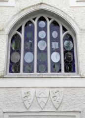 Strawberry Hill House with gothic architecture and lush garden