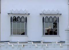 Gothic oriel windows at Strawberry Hill