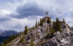 Sulphur Mountain Cosmic Ray Station National Historic Site in Banff during summer