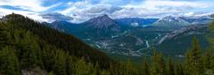 Sulpher Mountain Cosmic Ray station panoramic view from Gondola platform