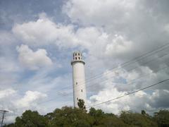 Sulphur Springs Water Tower viewed from James N. Holmes Bridge