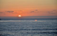 Sunset Cliffs at sunset in San Diego, CA