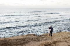 Sunset Cliffs at dusk in San Diego