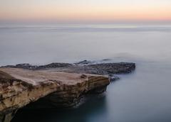 Sunset Cliff Natural Park in San Diego with vibrant sunset