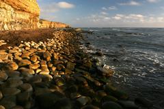 Sunset Cliffs at sunset in San Diego, CA