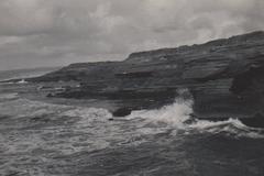 Vintage photo of Sunset Cliffs, San Diego