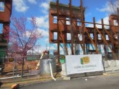 Construction on Broadway in Fells Point, Baltimore