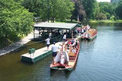 Swan Boat Dock at Boston Public Gardens