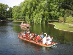 Swan Boats at the Public Garden in Boston