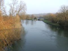 River Thames at Swinford Bridge with Eynsham Lock