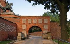 Herbowa Gate on Wawel Hill in Krakow, Poland