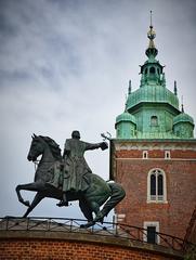 Kaplica Świętokrzyska monument in Poland featuring dragon sculpture