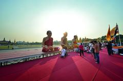 Sanam Luang, historic field in Bangkok between the Grand Royal Palace and the Front Palace