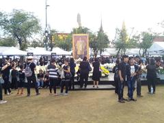 Mourning for King Bhumibol Adulyadej at Sanam Luang