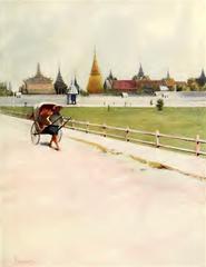 a corner of the Grand Palace enclosure in Bangkok