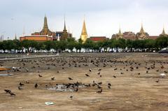 Sanam Luang in Bangkok, Thailand