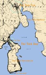 Illustrative map of Tai Tam from 1845 by Lieut. Collinson R. E. and John Francis Davis