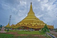 Global Pagoda in Gorai viewed from Meera Rd-Bhayandar