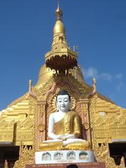 Back view of Global Vipassana Pagoda