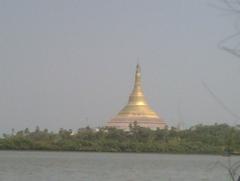 The Global Pagoda at Gorai Beach in Mumbai