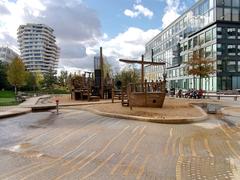 water play area in Grasbrookpark