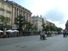 North side of the Rynek, Kraków, Poland